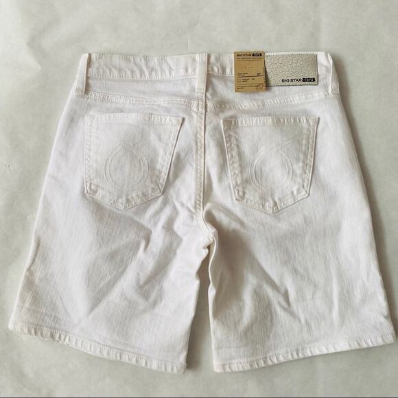 Big Star | Alex Short Mid Rise White Jean Shorts NWT - Picture 5 of 8